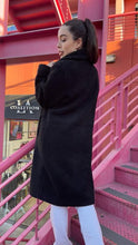 Load image into Gallery viewer, Black Teddy Coat
