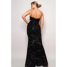 Load image into Gallery viewer, Velvet Sequins Maxi Dress
