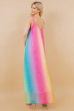 Load image into Gallery viewer, RAINBOW MULTICOLOR SLEEVELESS CAMI DRESS
