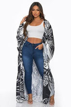 Load image into Gallery viewer, PRINTED LONG SLEEVE CARDIGAN
