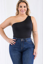 Load image into Gallery viewer, One Shoulder Solid Casual Bodysuit
