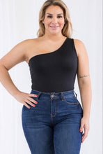 Load image into Gallery viewer, One Shoulder Solid Casual Bodysuit
