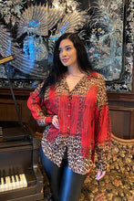 Load image into Gallery viewer, Chel&#39;s Leopard Oversize Button Down Shirt

