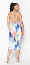 Load image into Gallery viewer, MULTI COLOR PRINT MIDI DRESS
