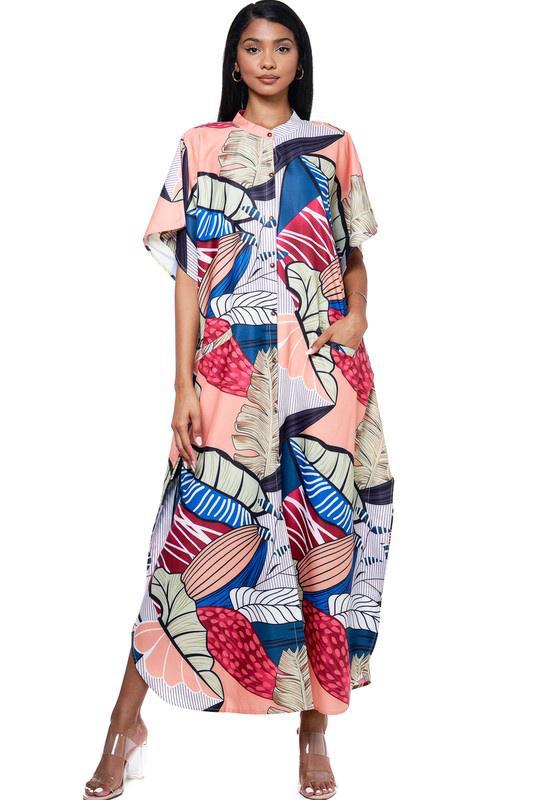 ONE SIZE - PRINTED OVERFITTING DRESS