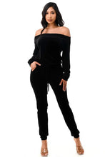 Load image into Gallery viewer, Chel&#39;s Velvet Jumpsuit
