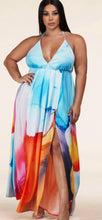 Load image into Gallery viewer, Chel&#39;s Print Wrap Plus Maxi Dress
