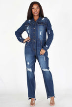Load image into Gallery viewer, Chel&#39;s Denim Jumpsuit Blue
