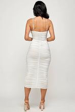 Load image into Gallery viewer, Cami Ruched Midi Dress
