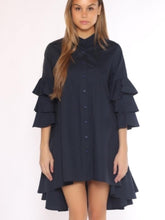 Load image into Gallery viewer, Layered Ruffle Sleeve Dress
