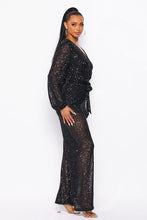 Load image into Gallery viewer, Long Sleeved Sequins Jumpsuit
