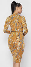 Load image into Gallery viewer, Chel&#39;s Chain Printed Midi Dress
