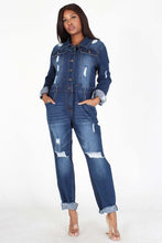 Load image into Gallery viewer, Chel&#39;s Denim Jumpsuit Blue
