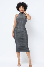 Load image into Gallery viewer, Chel&#39;s Turtleneck Lurex Dress
