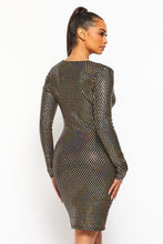 Load image into Gallery viewer, Chel&#39;s Sequin Plunging V Neck Mini Dress
