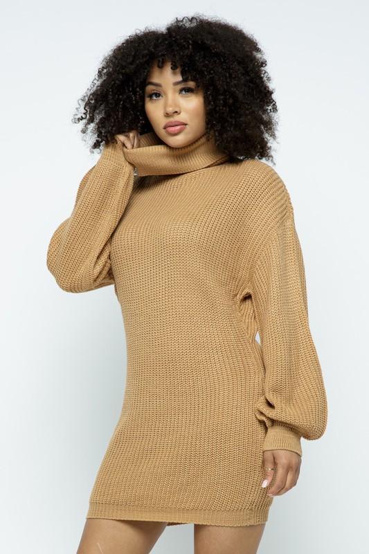 Chel's Oversize Sweater Mini Dress