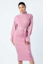 Load image into Gallery viewer, Chel&#39;s Knit Turtle Neck Dress
