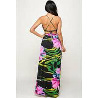 Load image into Gallery viewer, Flower Print Maxi Dress

