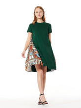 Load image into Gallery viewer, Short Sleeve Dress with Side Zipper
