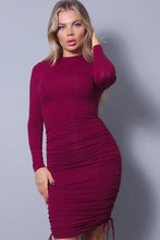 Load image into Gallery viewer, Chel&#39;s Sexy Long Sleeve Ruched Dress
