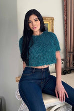 Load image into Gallery viewer, Chel&#39;s Fringe Crop Top
