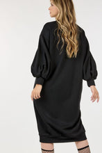 Load image into Gallery viewer, BUBBLE SLEEVE LOOSE TUNIC DRESS

