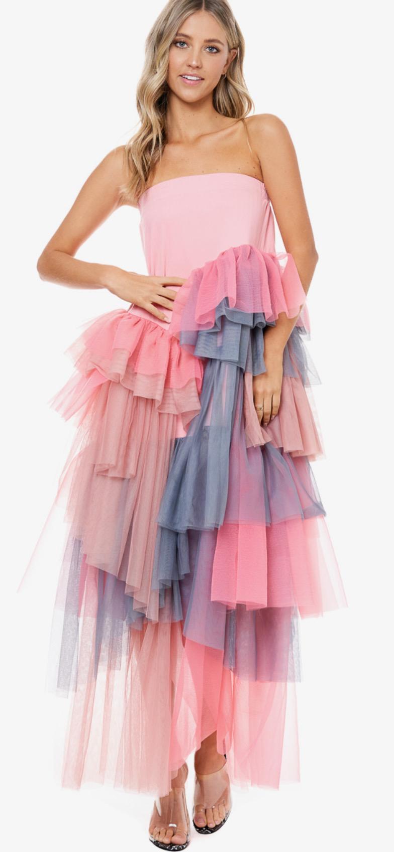 Chel's Tiered Tulle Maxi Skirt