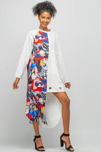 Load image into Gallery viewer, ASYMMETRIC PATTERN POCKET DRESS &amp; RING DETAIL
