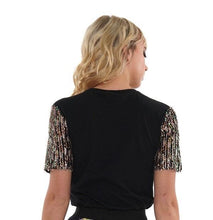 Load image into Gallery viewer, Bedazzled Shoes-Sequin Sleeves - BLK
