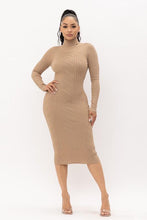 Load image into Gallery viewer, TURTLE NECK MAXI DRESS
